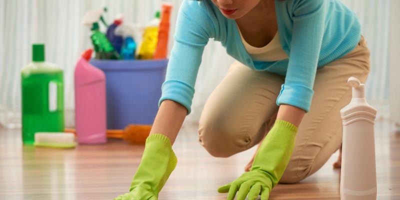 Cleaning floor
