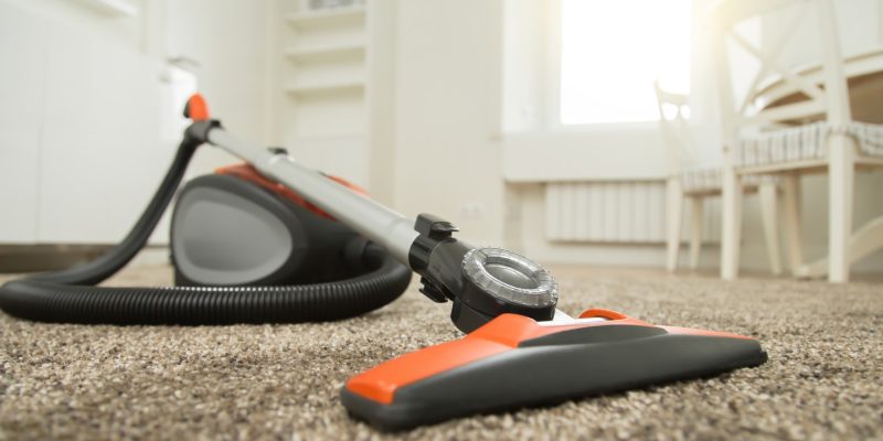 Vacuum cleaner on the carpet
